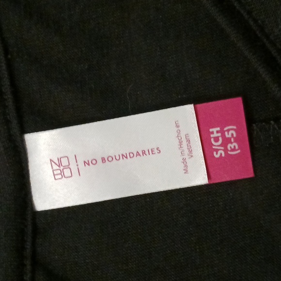 NWT No Boundaries Black 3/4 Sleeve Tunic Tee Sz S juniors - Picture 11 of 13